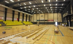 Nyt gulv i Arena Rander, Hal 3